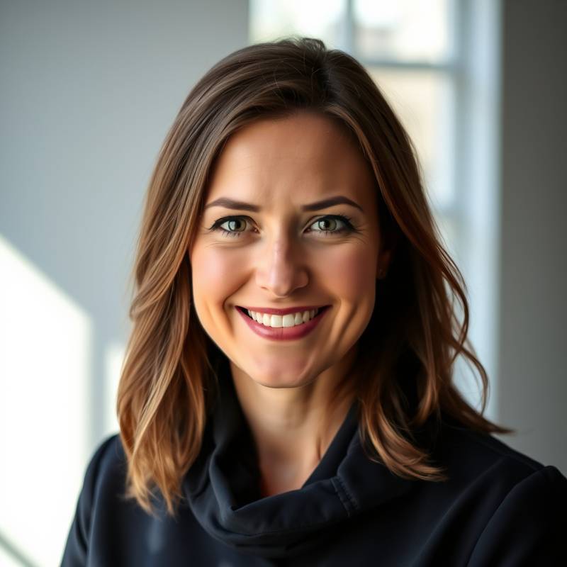 Portret van Emma de Vries, Hoofd Klantenservice bij LoopbaanBoost Academy.